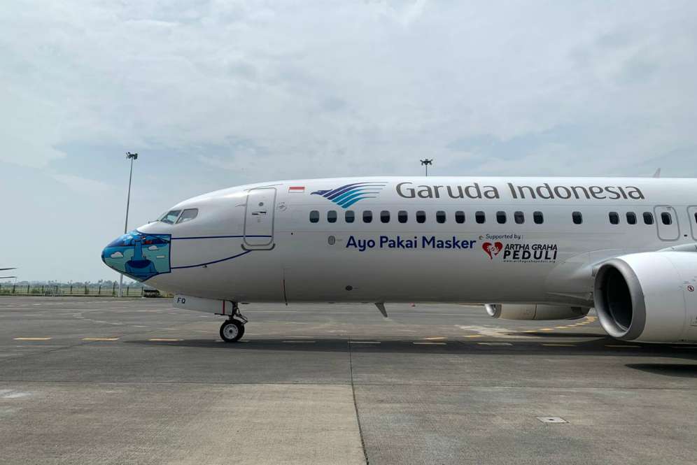 Desain mask livery baru Garuda Indonesia