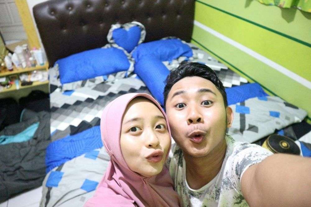 Penampakan kamar tidur pedangdut pria