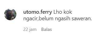 Belum nyawer udah kabur duluan.