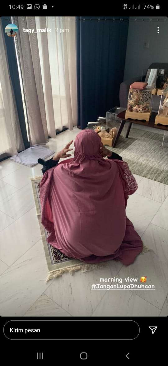 Suasana kamar pengantin Taqy Malik