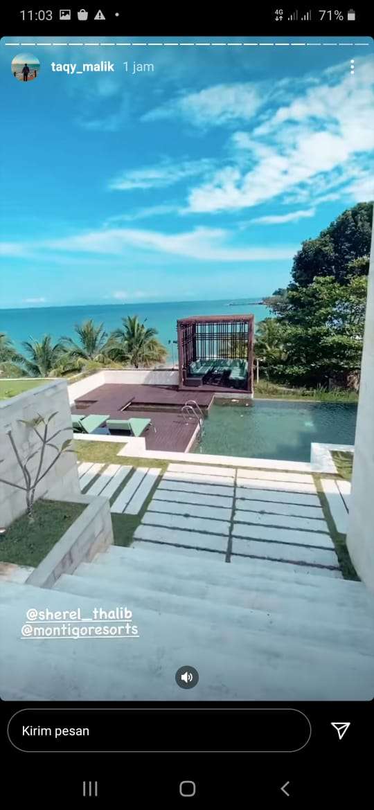 Suasana kamar pengantin Taqy Malik