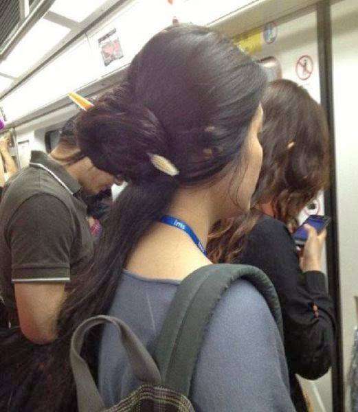 Potret kocak ikat rambut anti mainstream