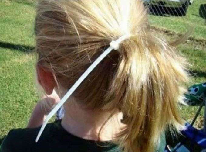 Potret kocak ikat rambut anti mainstream