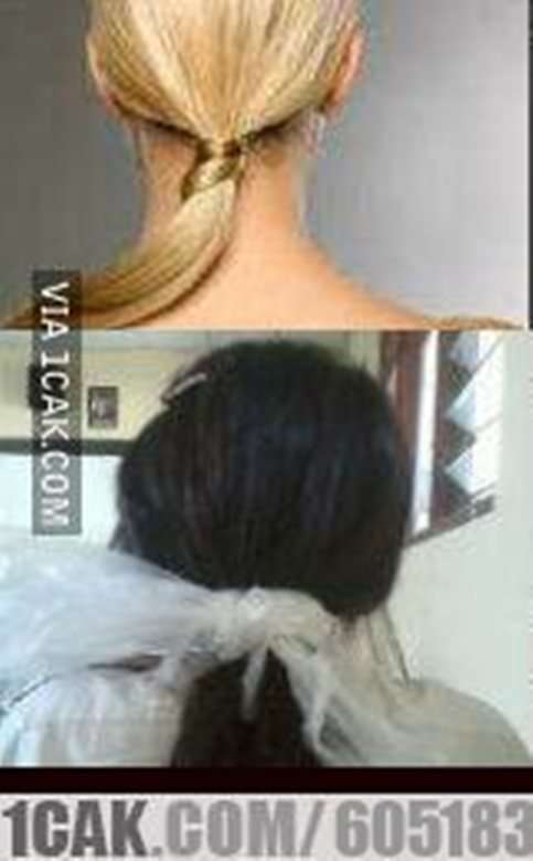 Potret kocak ikat rambut anti mainstream