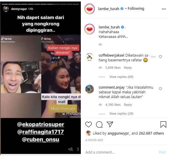 Sindiran Denny Cagur