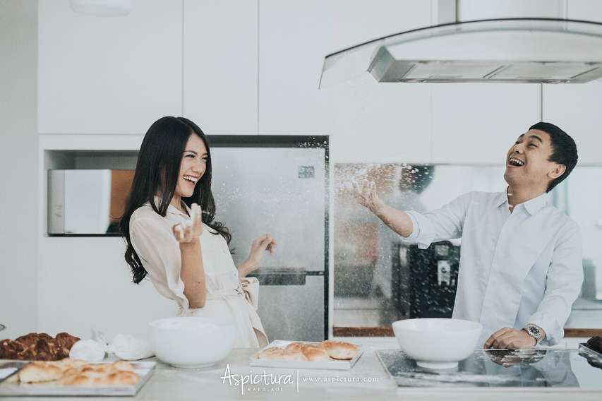 Seleb pemotretan di dapur
