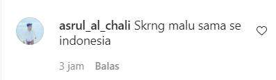 Sekarang malu bukan sama tetangga saja.