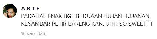 Ampun bang jago, kesambar petir.