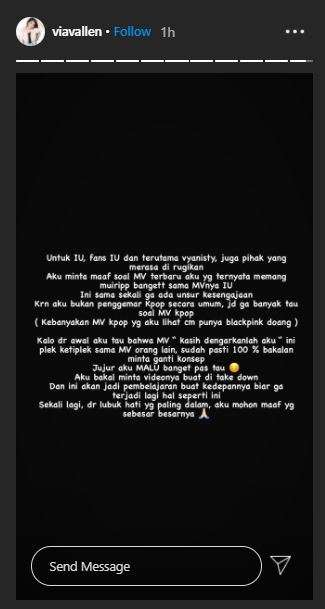 Via Vallen minta maaf