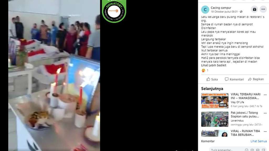 Unggahan Facebook