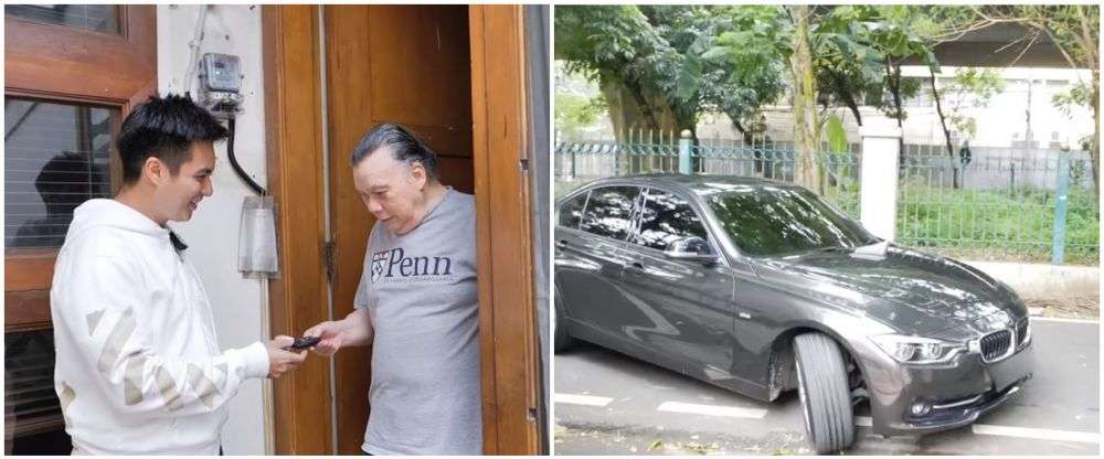 seleb hadiahi orangtua mobil