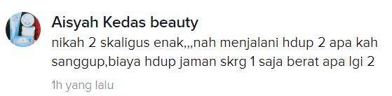 memang sanggup biayai dua istri.
