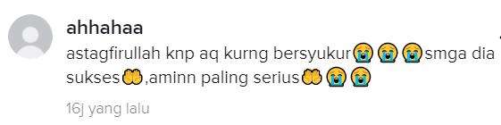 Harus lebih banyak bersyukur.