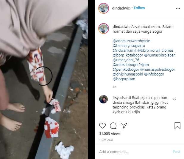 Dinda Tunjukan Bukti