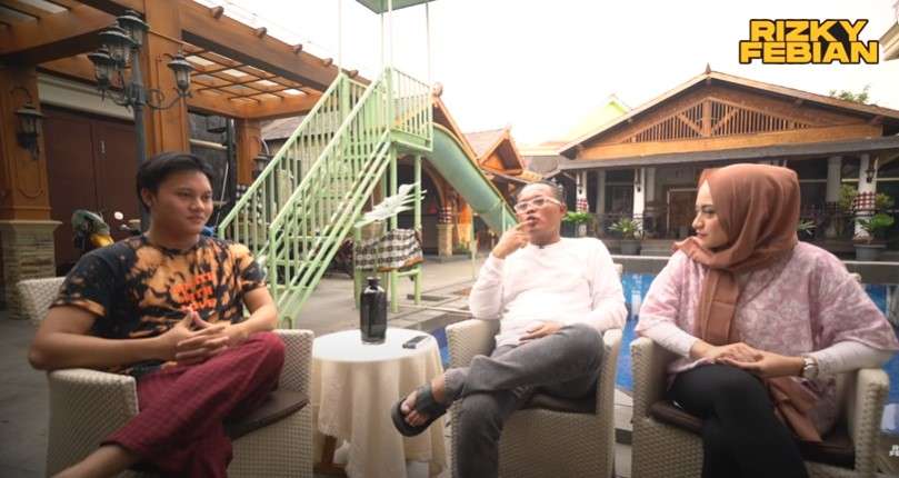 Rizky Febian bersama Sule dan Nathalie Rizky Febian bersama Sule dan Nathalie