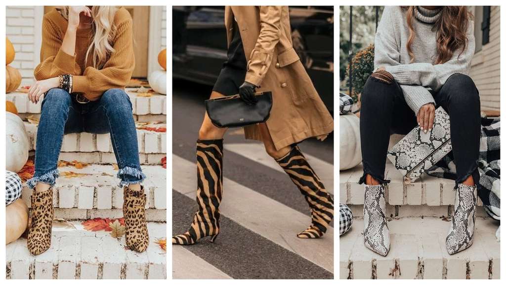 Animal Print Boots