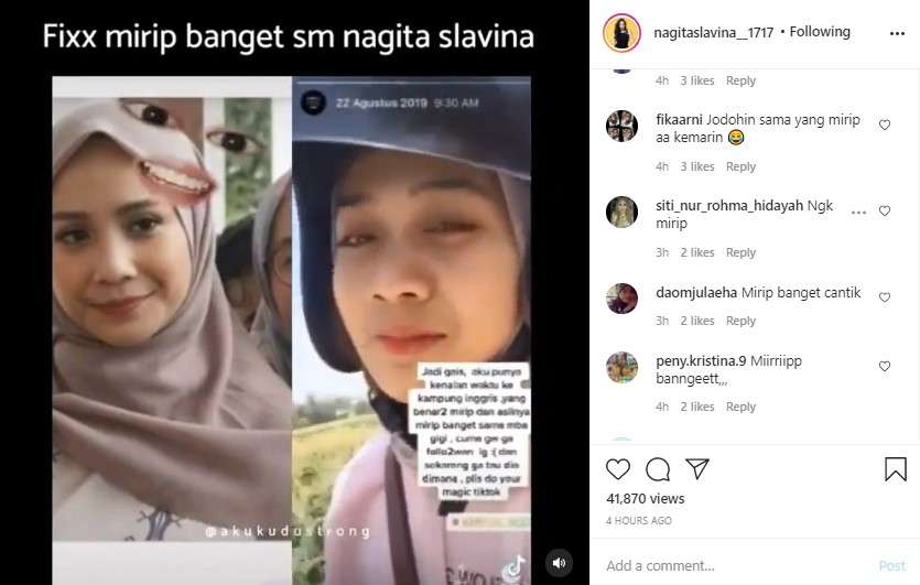Nagita Slavina dan Kembarannya