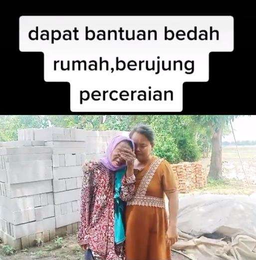 Dapat bantuan bedah rumah malah berujung sedih.