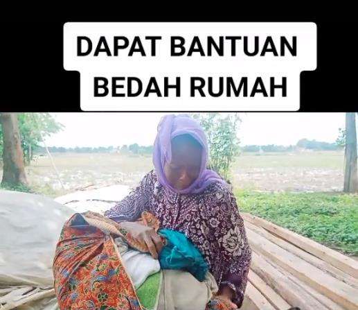 Kisah sedih keluarga dapat bantuan bedah rumah.