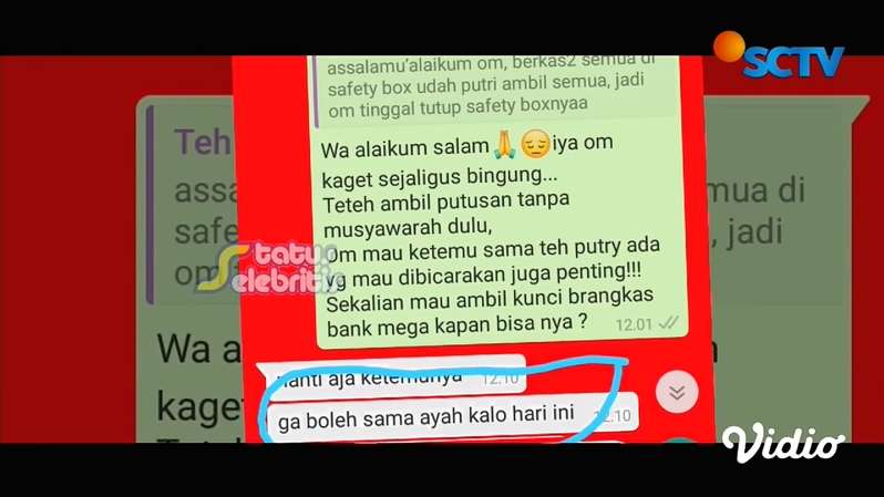 Isi chat Teddy dengan Putri Delina
