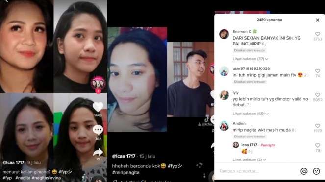 Wanita mirip Nagita Slavina
