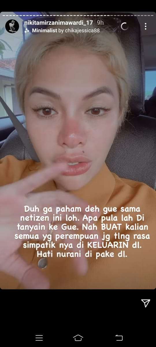 Nikita Mirzani geram dengan perilaku warganet,