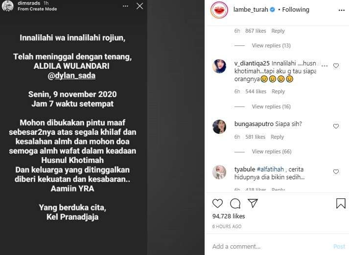 Dylan Meninggal Dunia