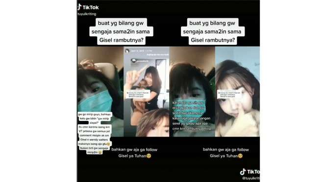 Cindy Clarista mirip Gisel