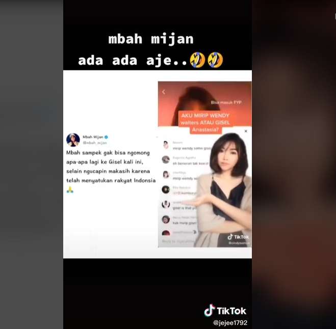 Cindy Clarista mirip Gisel