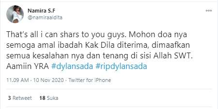 penyebab kematian dylan sada