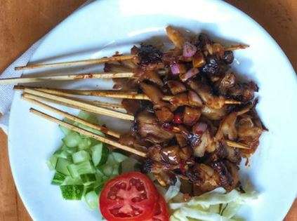 Sate jamur tiram Sate jamur tiram