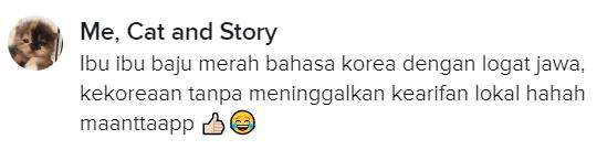 Bahasa Korea logat Jawa, mantap.