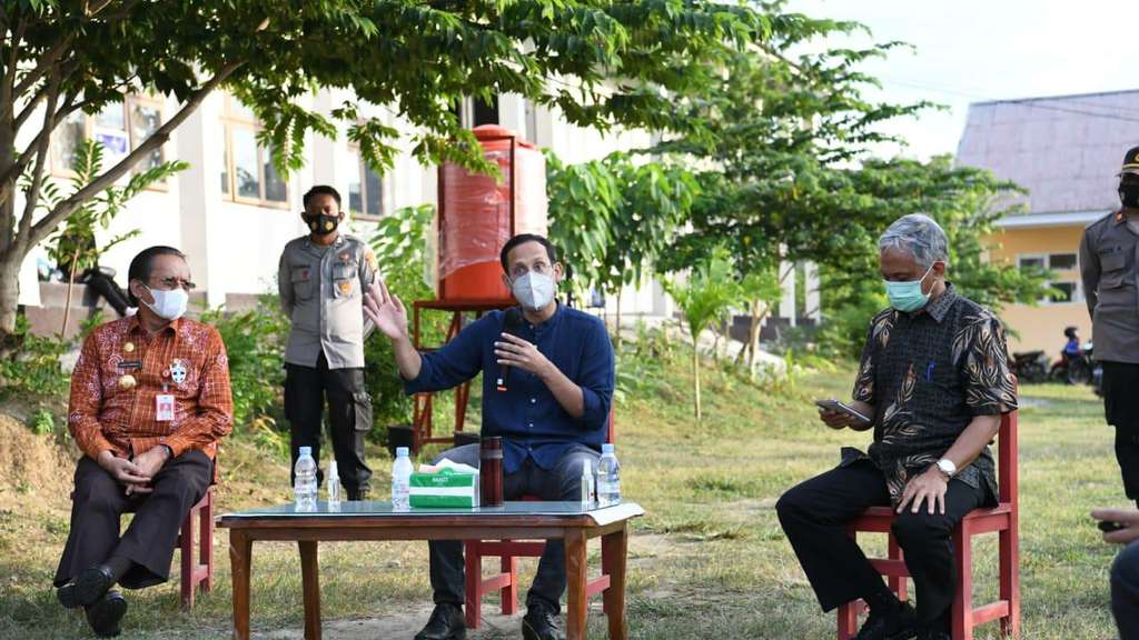 Nadiem Makarim Lakukan Kunjungan ke Palu