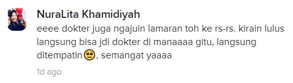 Ternyata dokter juga perlu melamar kerja.