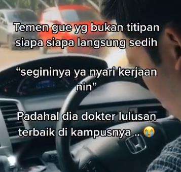 Susahnya cari pekerjaan jadi dokter.