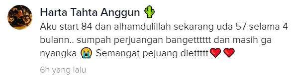 Benar-benar perjuangan untuk menurunkan berat badan.