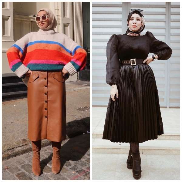 Inspirasi Gaya Rok Berbahan Kulit
