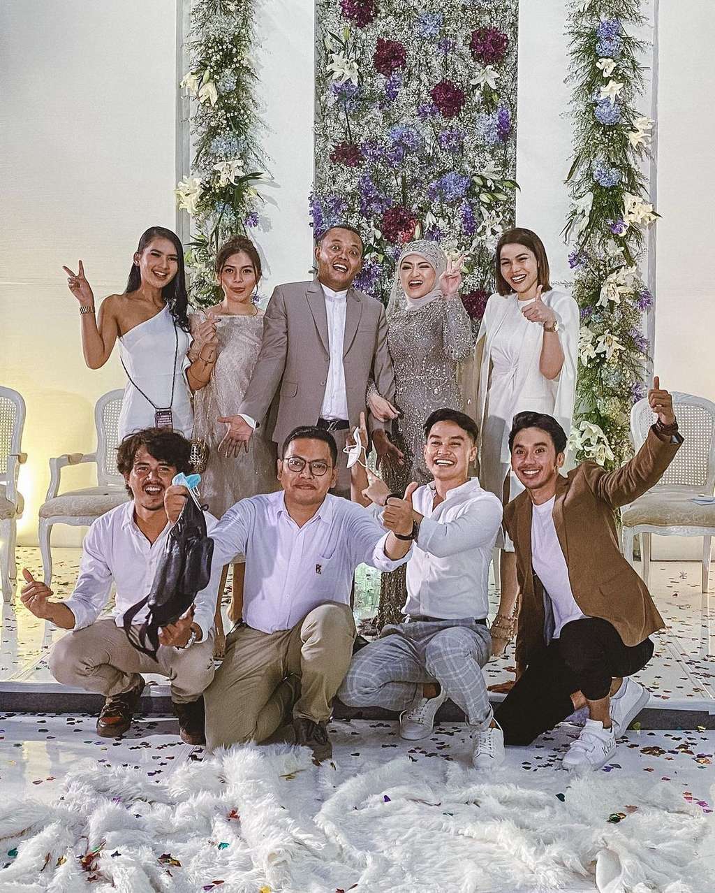 seleb hadir di pernikahan sule dan nathalie