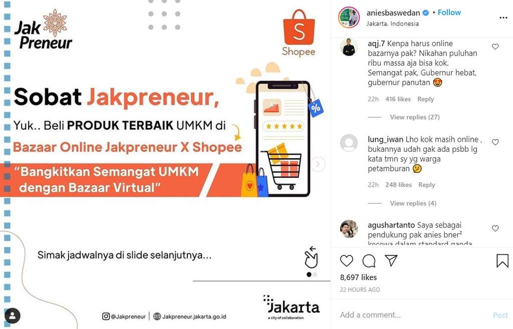 Unggahan Instagram