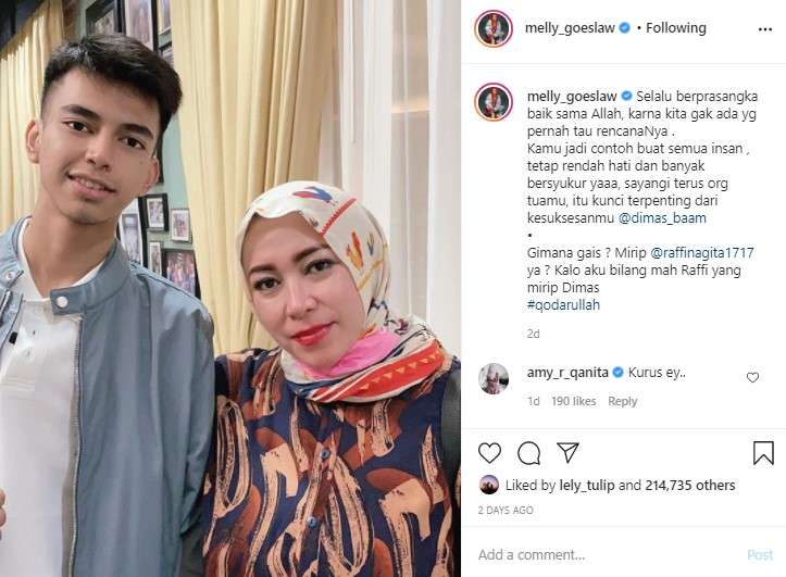 Melly Goeslaw dan Dimas Ramadhan