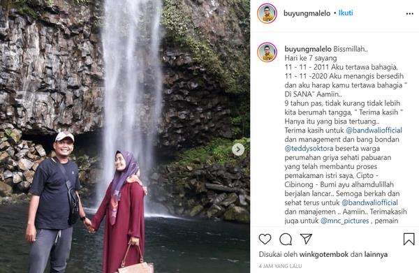 Curhat pilu Buyung Malelo setelah istrinya meninggal.