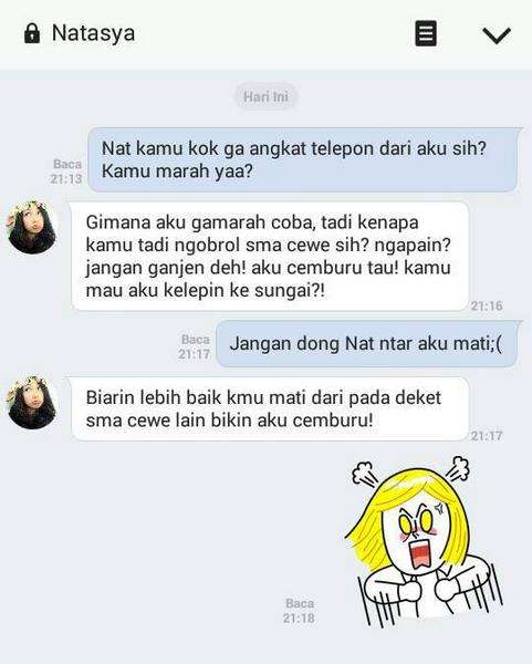 Kalau cemburu berubah jadi sangar.