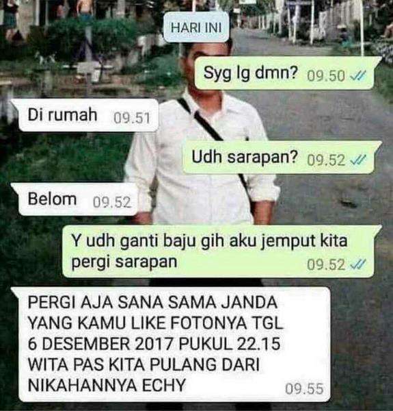 Jangan tinggalkan jejak digital untuk orang cemburuan.