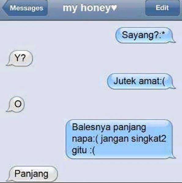 Kalau sudah cemburu langsung jadi orang malas gerak.