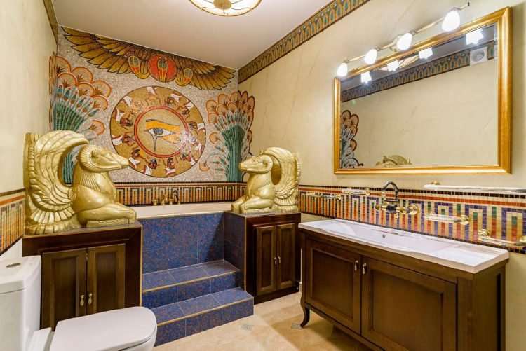 Ruangan kamar mandi.