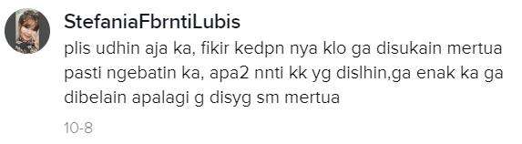 Pikir masa depannya saja.