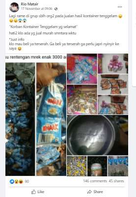 Unggahan Facebook