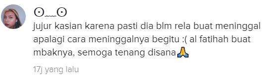 Kasihan sama korban yang meninggal secara tidak wajar.