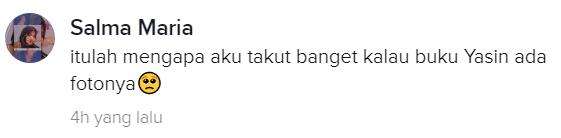 Takut kalau buku Yasin ada foto orang yang meninggal.