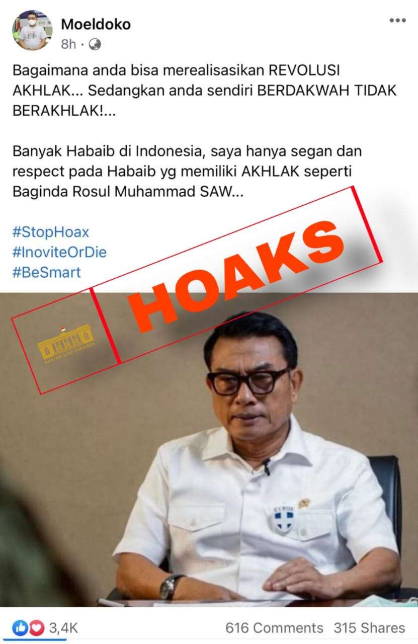 Akun Hoaks Moeldoko
